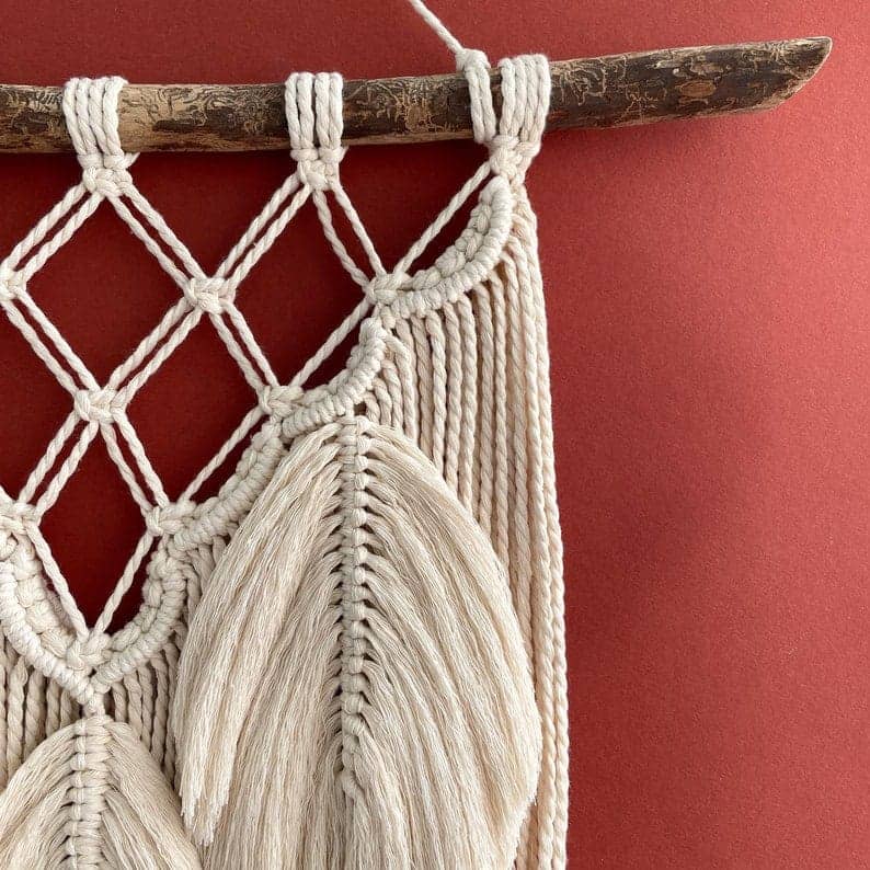 مكرمية حائط خشب، 50*70 سم