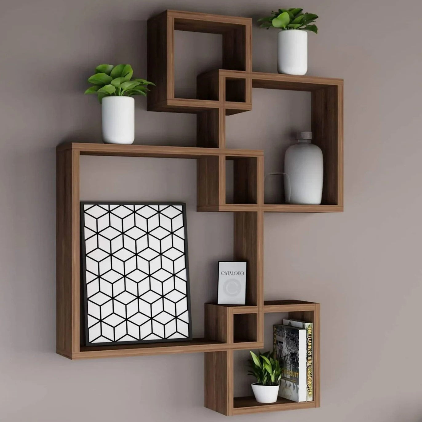 رف حائط ام دي اف، 72*12*110 سم