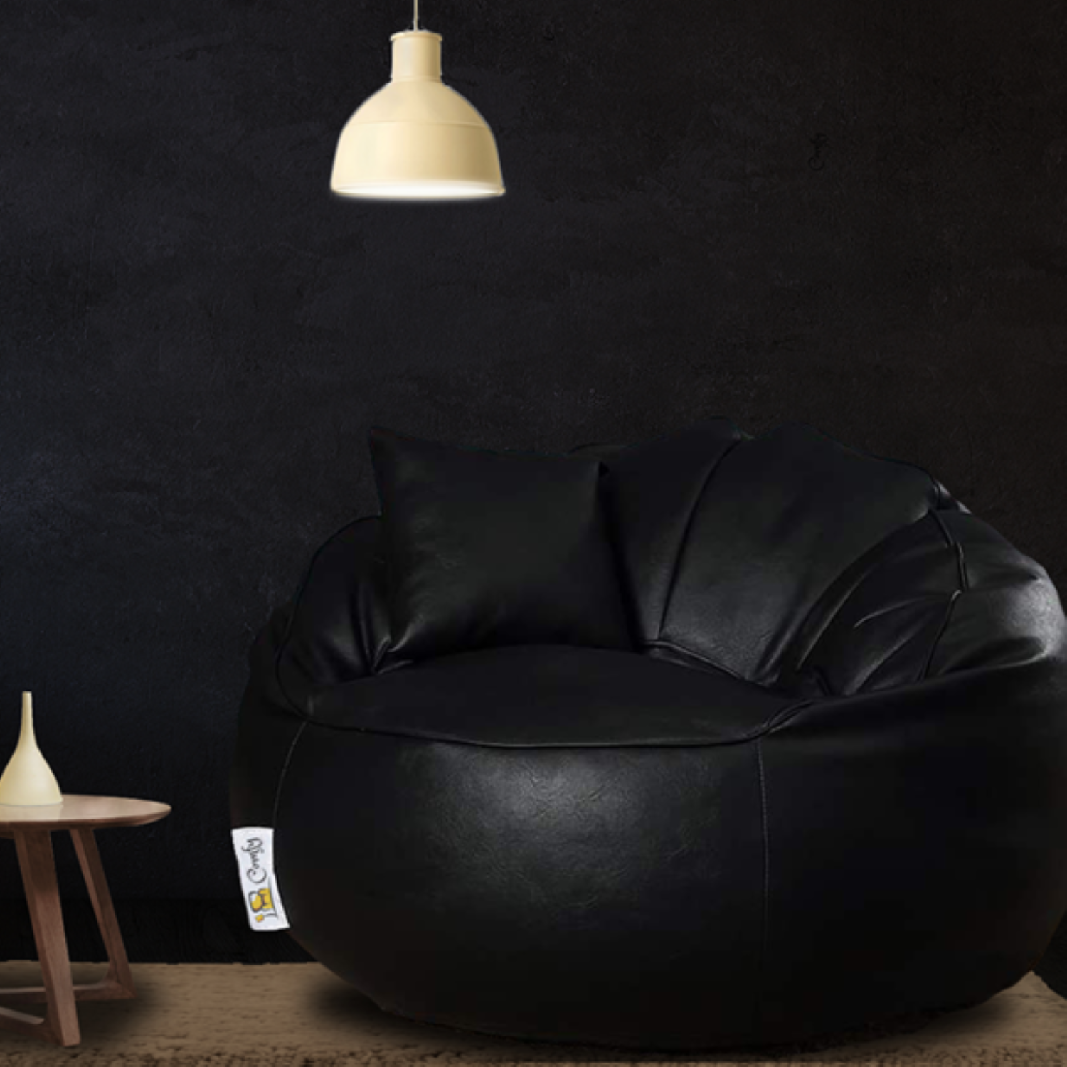 بين باج جلد 100*100*85 سم- أسود