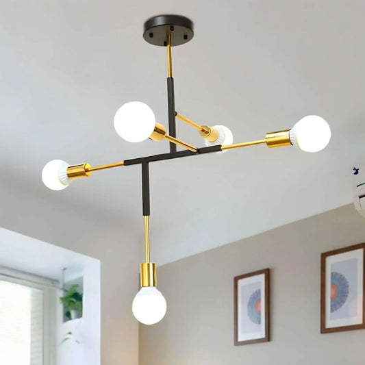 نجفة معدن 5 لمبات 100*80 سم - YLG222 Y-Lights