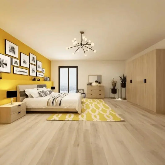 غرفة نوم كاملة، خشب ام دي اف - 4 قطع