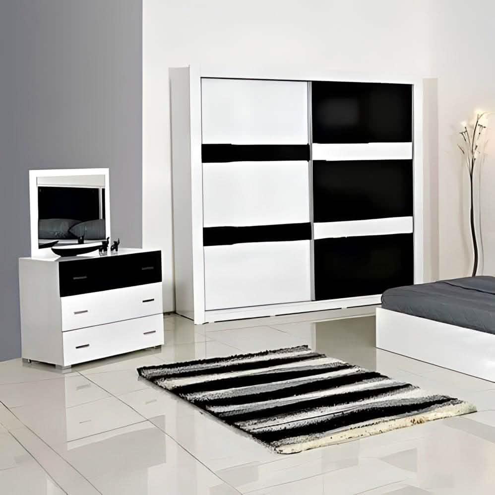 غرفة نوم كاملة، خشب ام دي اف- 5 قطع