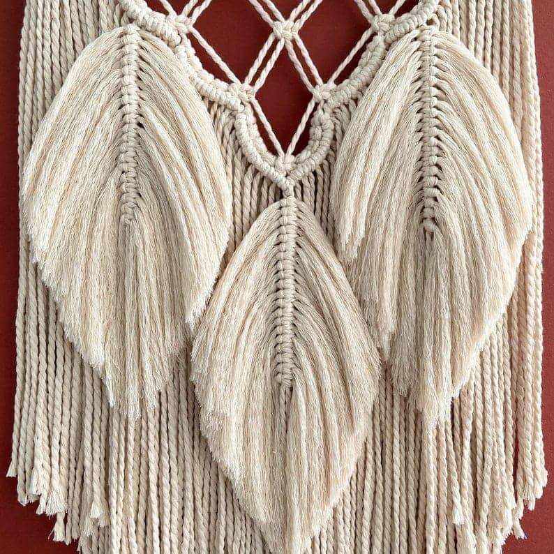 مكرمية حائط خشب، 50*70 سم