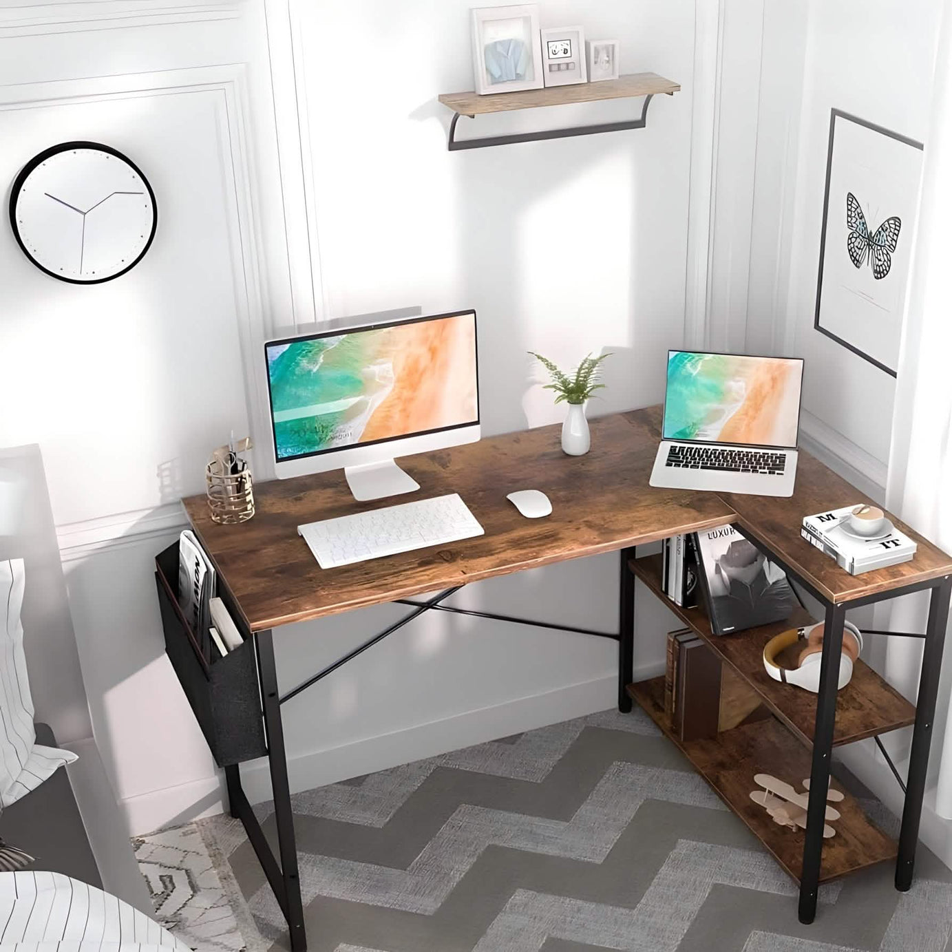 مكتب معدن، 140*70*75 سم