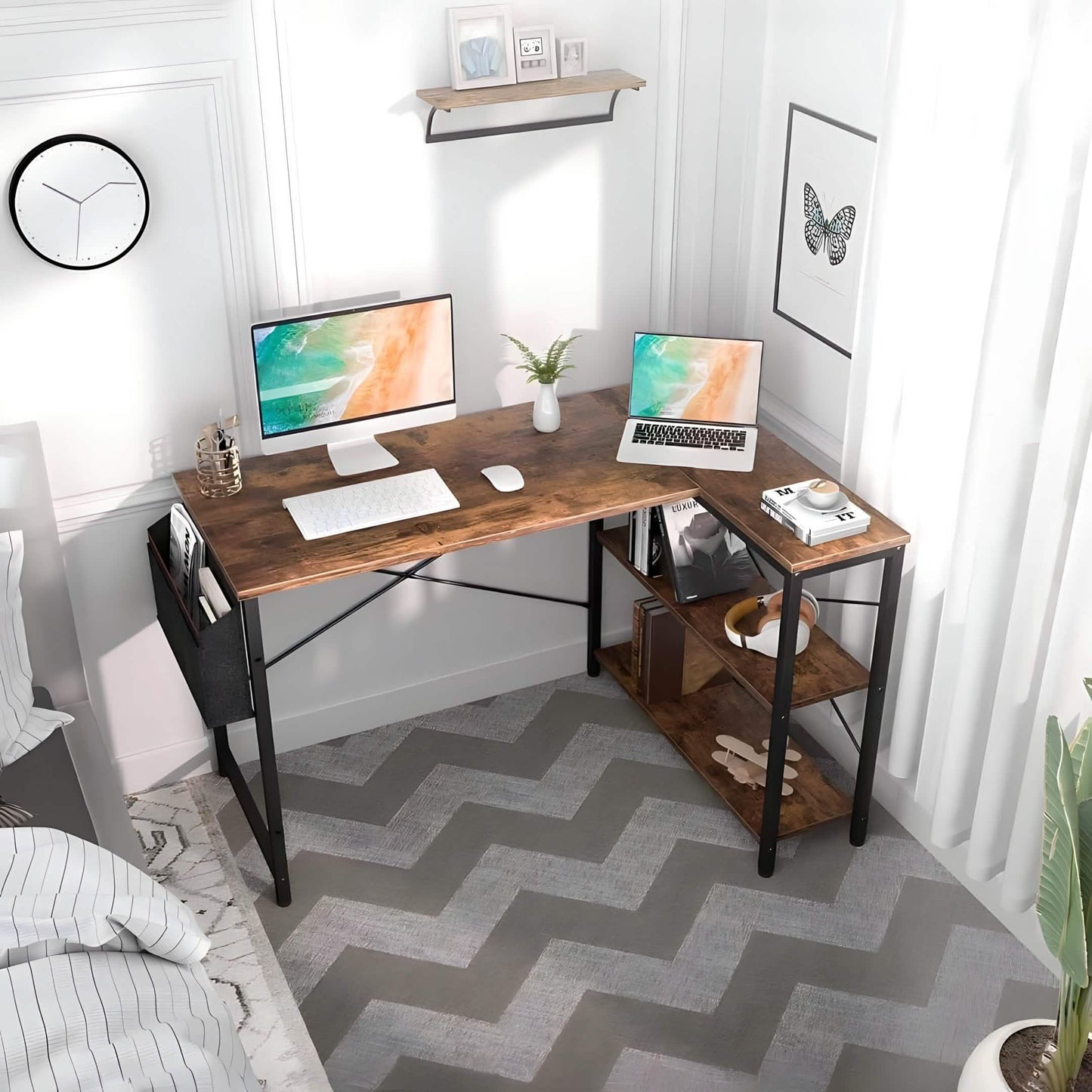 مكتب معدن، 140*70*75 سم