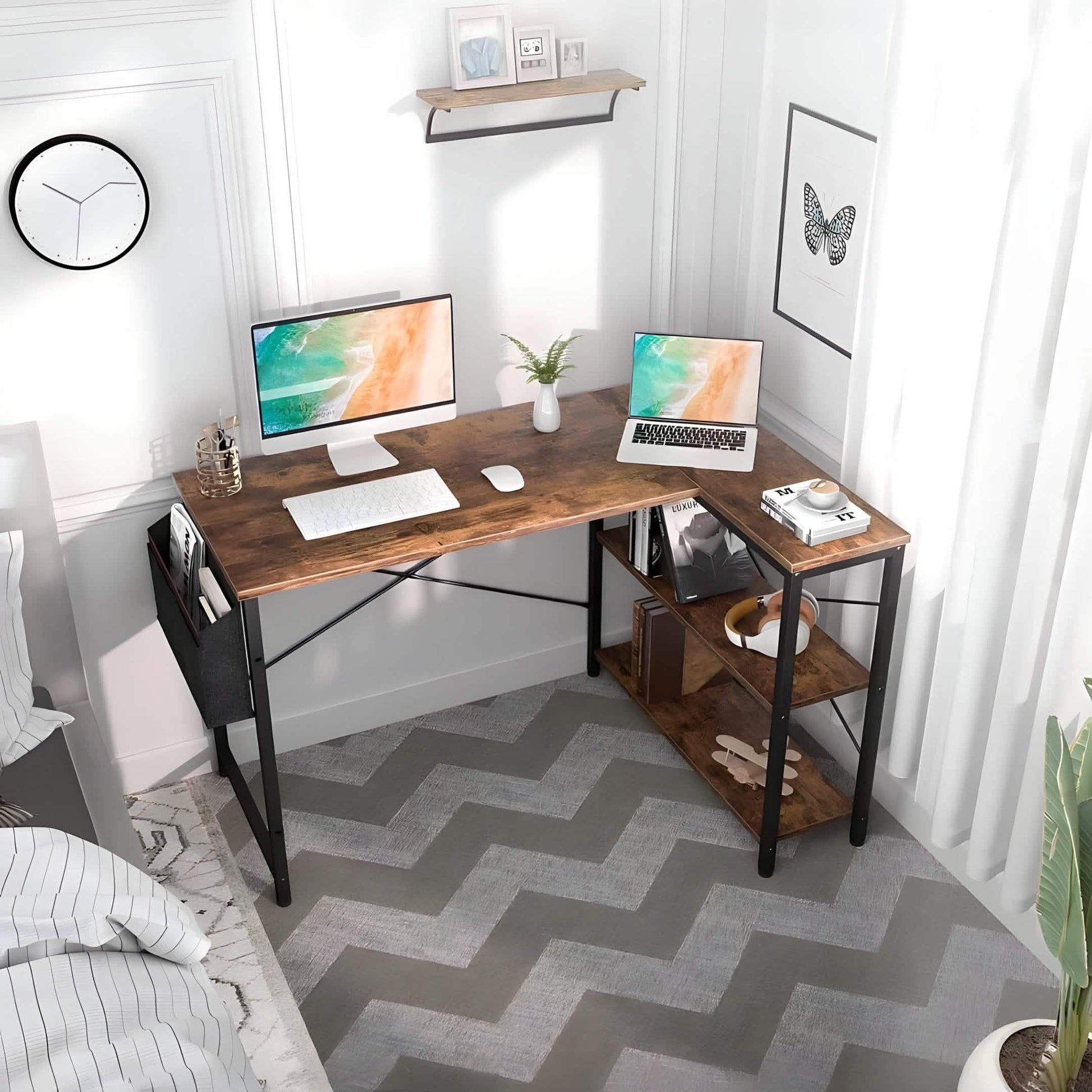 مكتب معدن، 140*70*75 سم