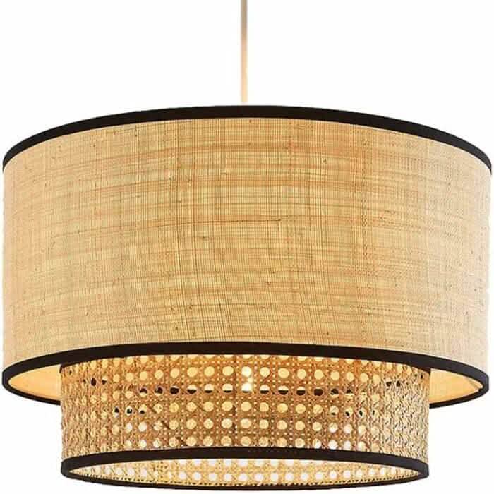 نجفة ستيل و قماش، 30*50 سم