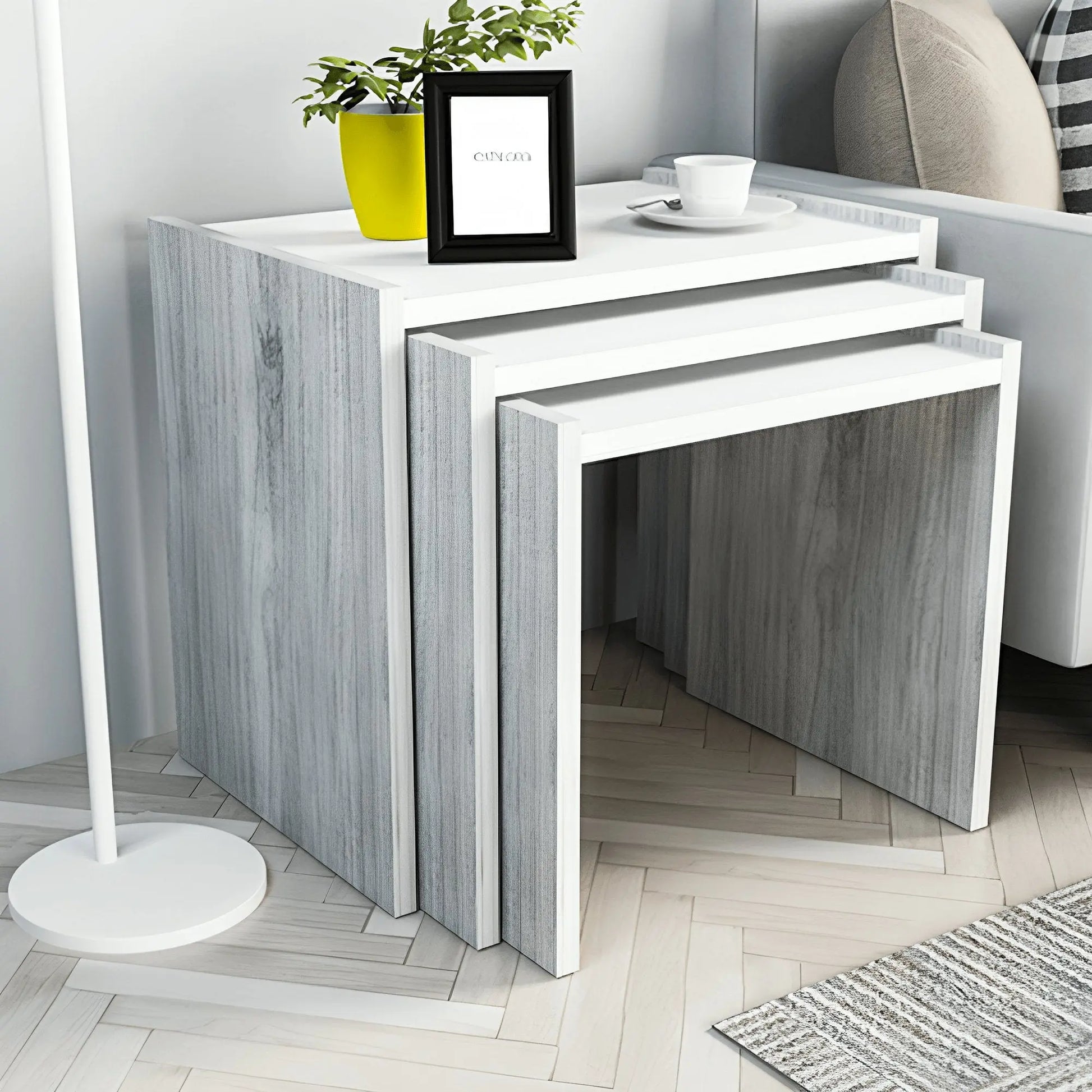 ترابيزة جانبية متداخلة 50*35*45 سم - CLG473 - Homix