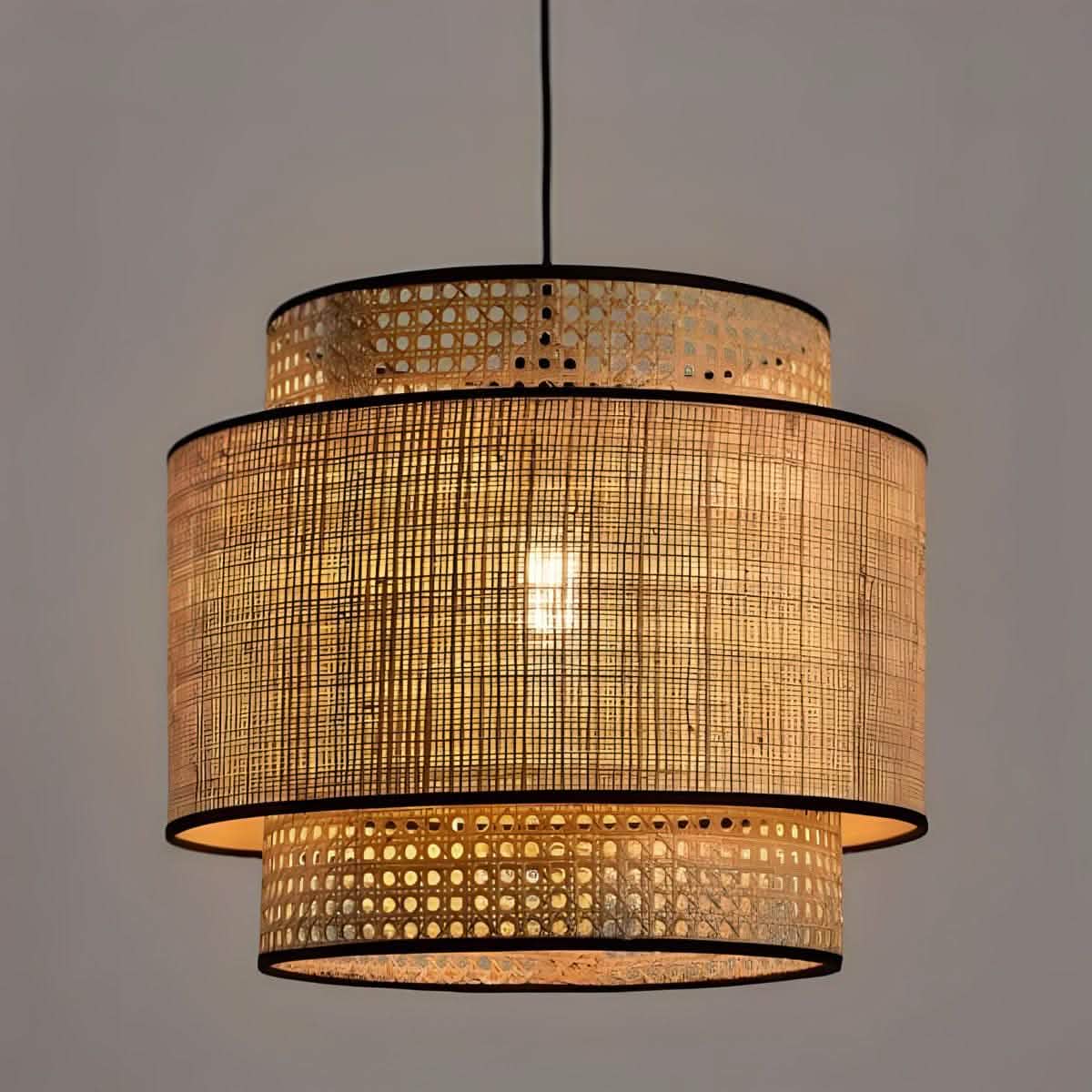 نجفة ستيل و قماش، 50*50 سم