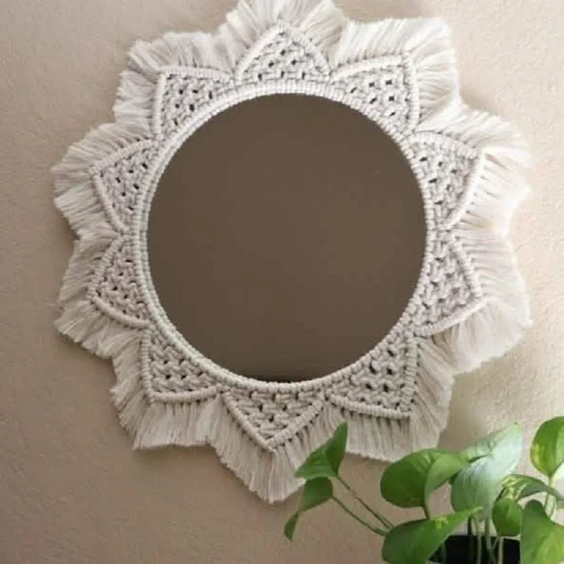 مرايا مكرمية، 50*50 سم