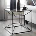 ترابيزة جانبية زجاج 50*50*50 سم - RON67 Royal Iron