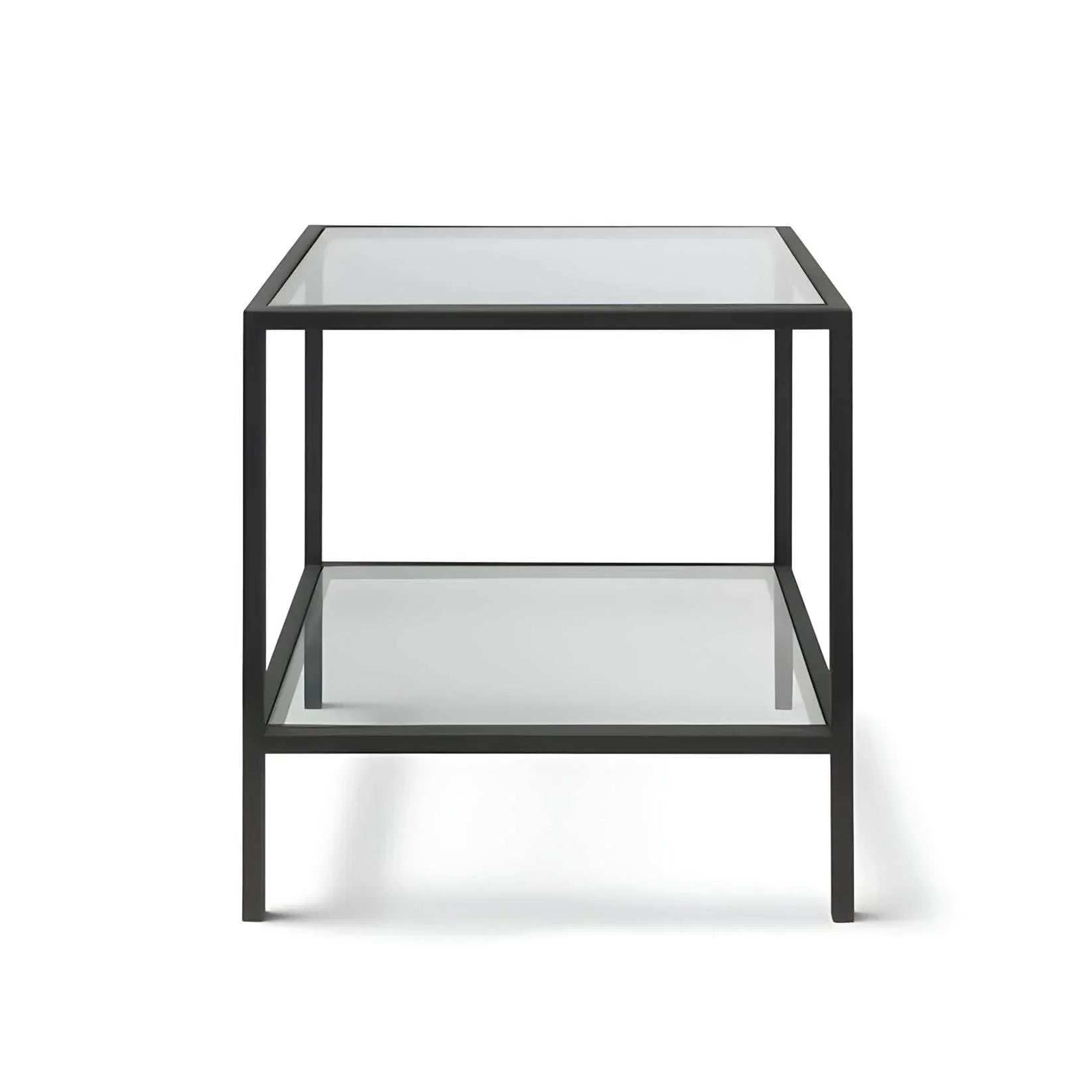 ترابيزة جانبية زجاج 50*50*60 سم - RON69 Royal Iron