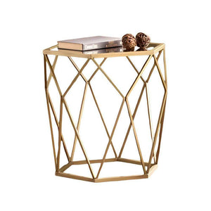 ترابيزة جانبية زجاج 50*50*60 سم - RON70 Royal Iron