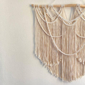 مكرمية حائط خشب، 100*120 سم