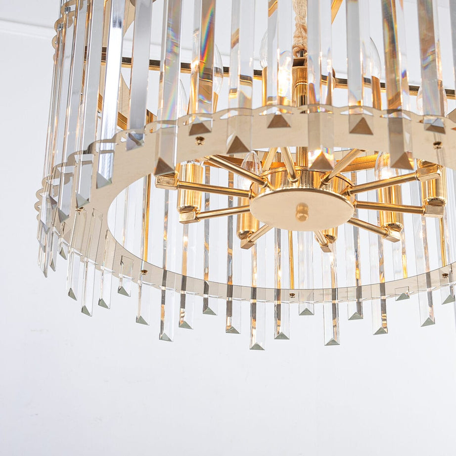 نجفة ستيل، 40*40 سم - ذهبي