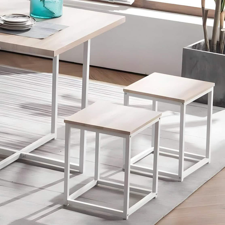 سفرة معدن و ام دي اف مع 4 كراسي - RON300 Royal Iron