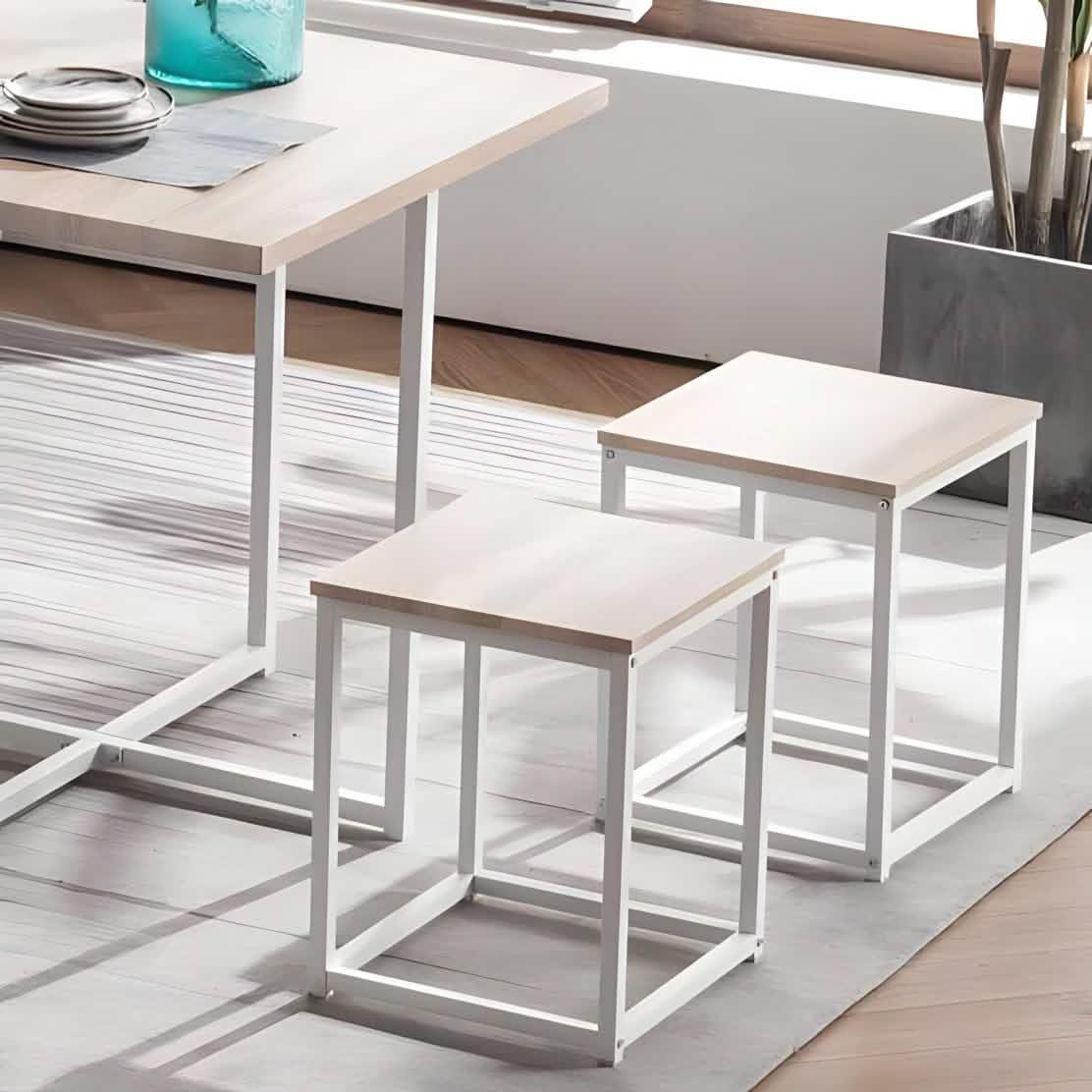 سفرة معدن و ام دي اف مع 4 كراسي - RON300 Royal Iron