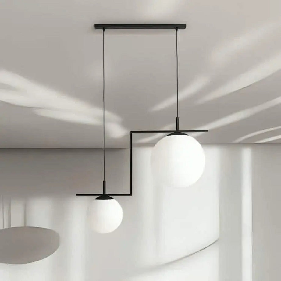 نجفة معدن و زجاج، 55*73 سم