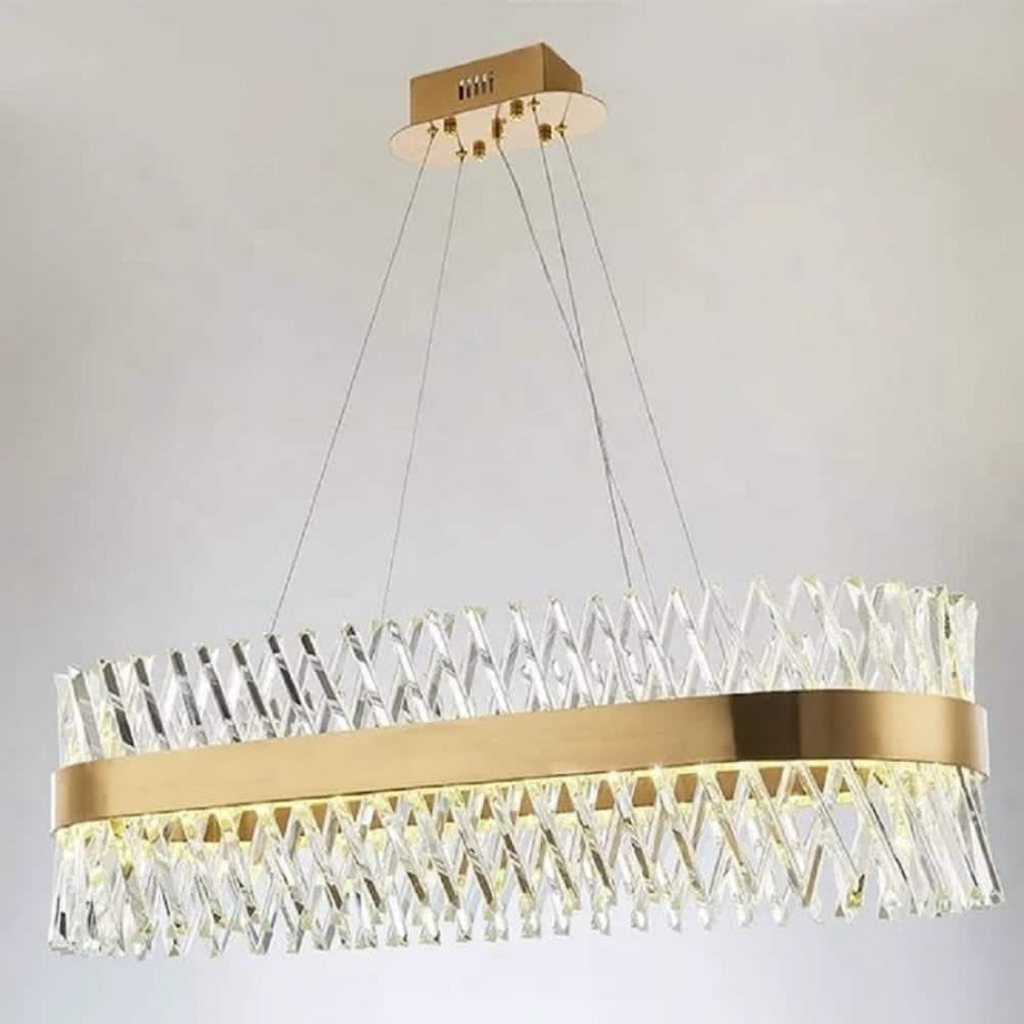 نجفة ستيل، 100*100 سم- ذهبي