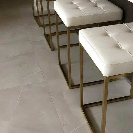 كرسي بار ستيل و جلد، 45*45*70 سم