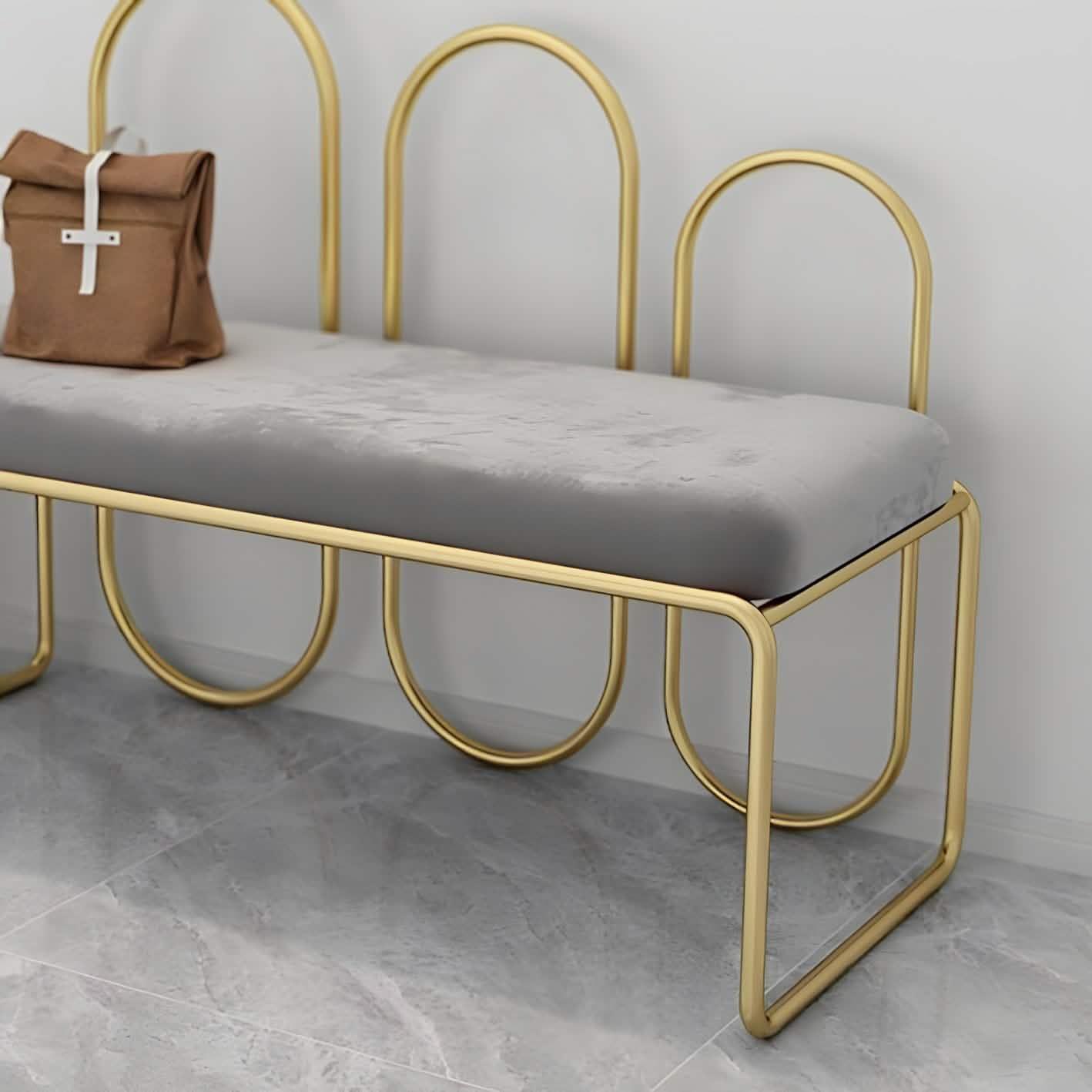 بانكيت معدن ذهبي 120*50*100 سم - RON117 Royal Iron