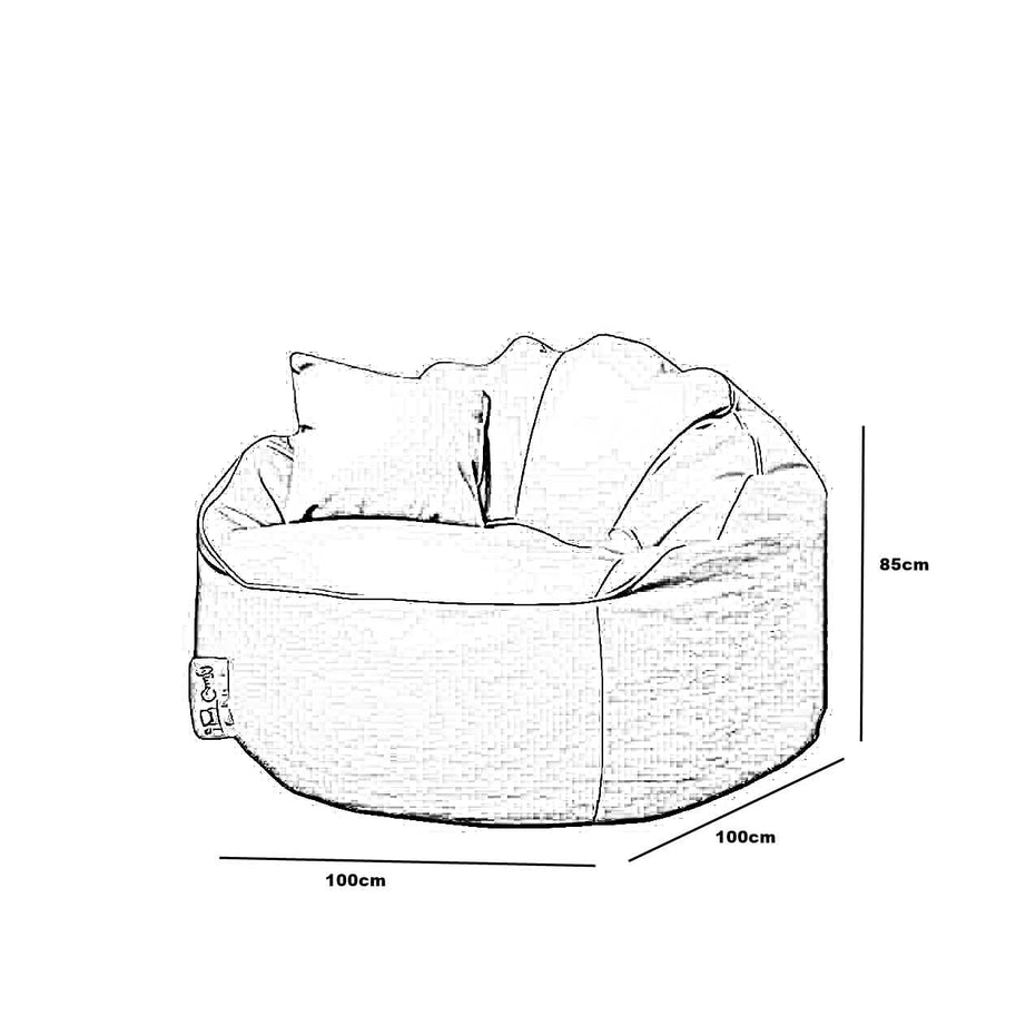 بين باج جلد 100*100*85 سم