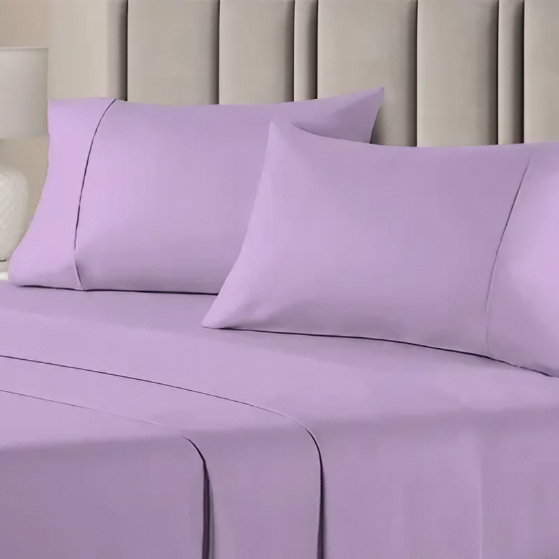 طقم ملاية سرير مايكروفايبر، 240*220 سم - لافندر