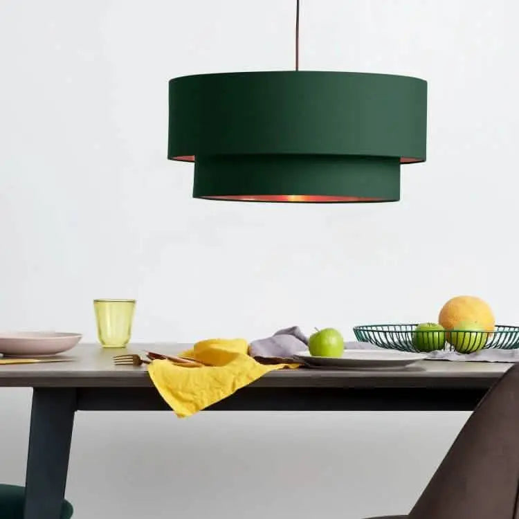 نجفة معدن و قماش، 55*65 سم