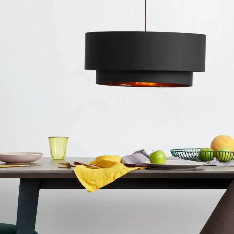 نجفة معدن و قماش، 55*65 سم