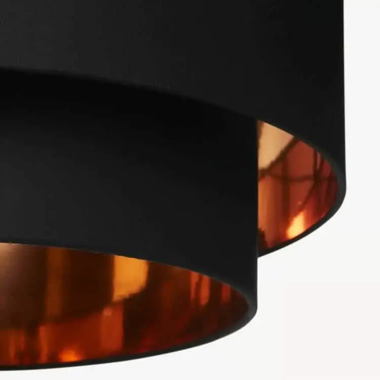 نجفة معدن و قماش، 55*65 سم