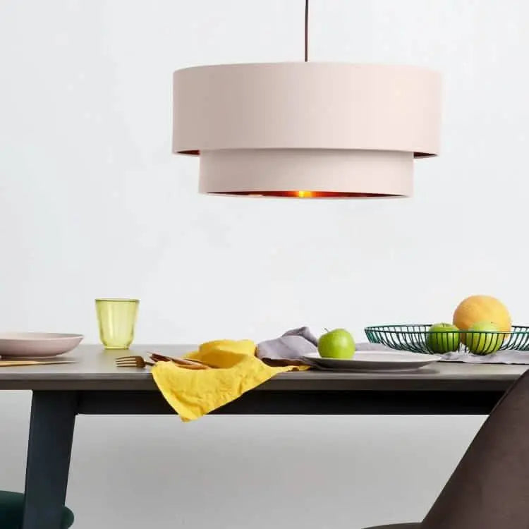 نجفة معدن و قماش، 55*65 سم