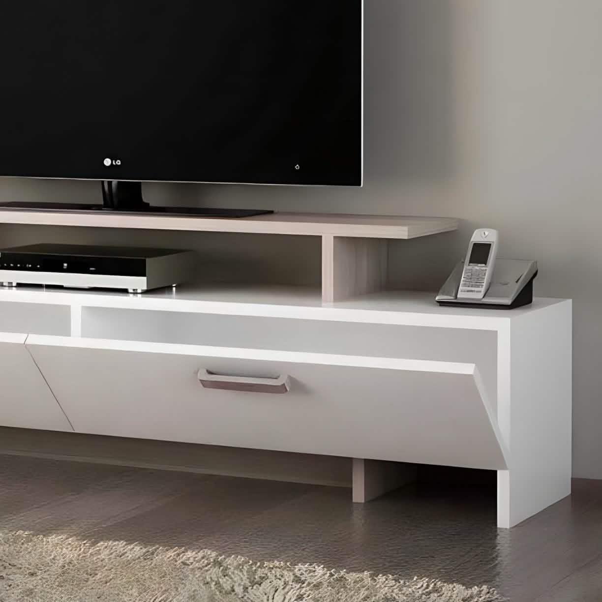 ترابيزة تليفزيون ام دي اف، 140*55*35 سم