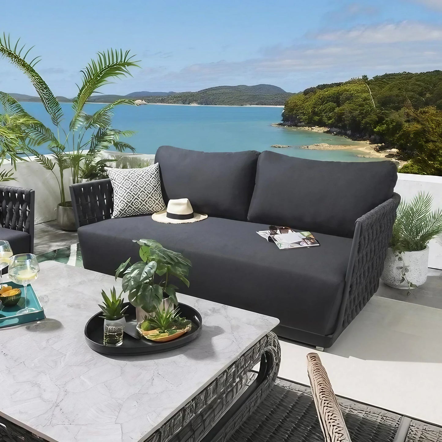 طقم خارجي ستيل و دوبار، 4 قطع