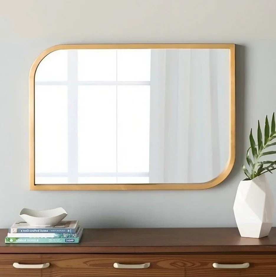 مرايا حائط بإطار خشب ام دي اف، 70*2*115 سم