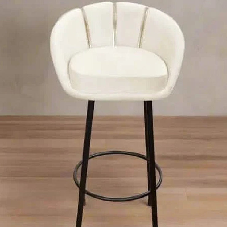 كرسي بار ستيل، 45*45*102 سم - أبيض