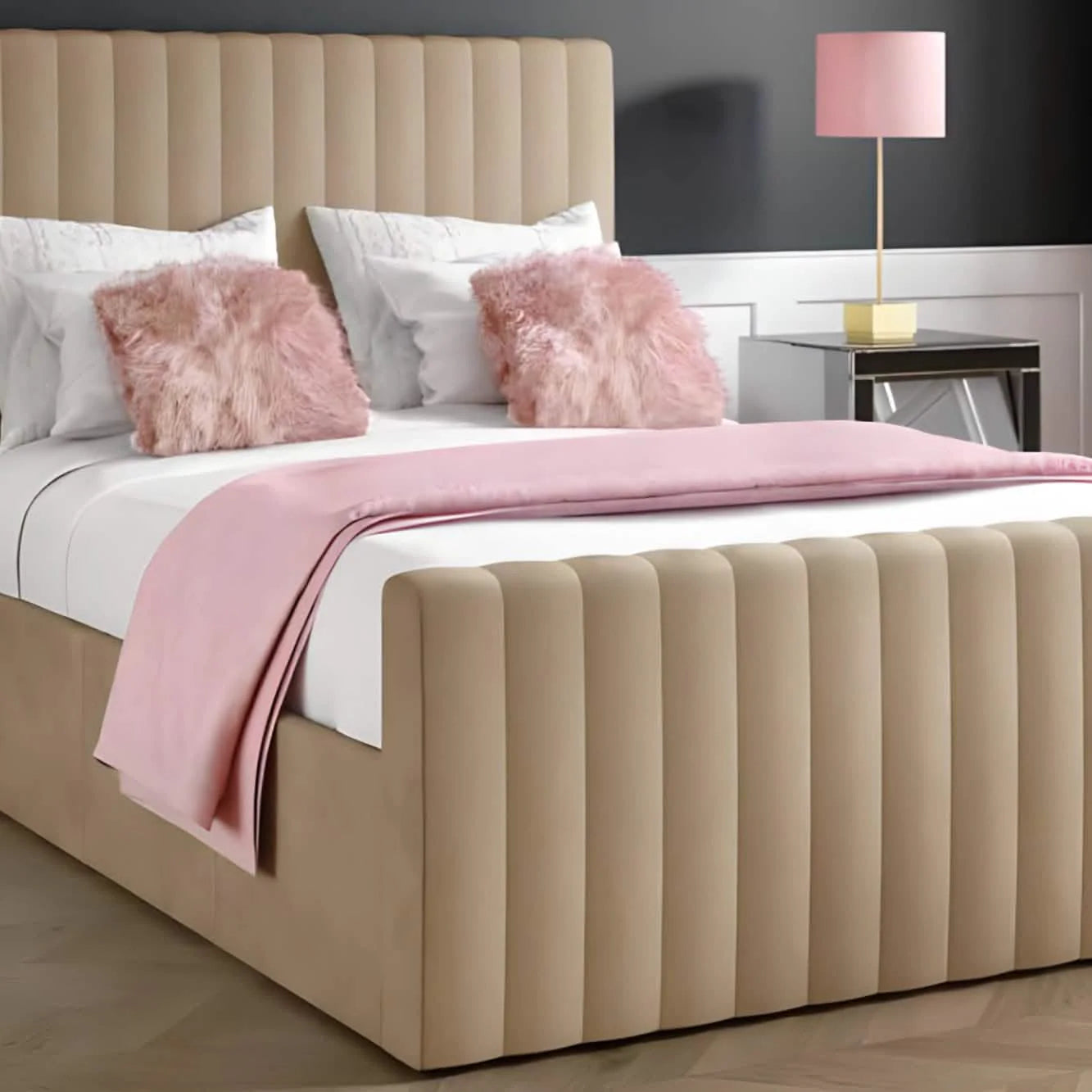 سرير كينج خشب كونتر، 160*195*110 سم