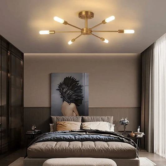 نجفة معدن 6 لمبات 40*80 سم - YLG260 - Homix