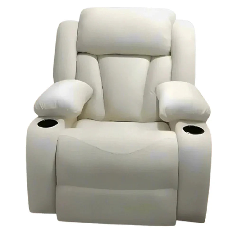 كرسي استرخاء ليزي بوي خشب زان، 100*90*105 سم - أبيض