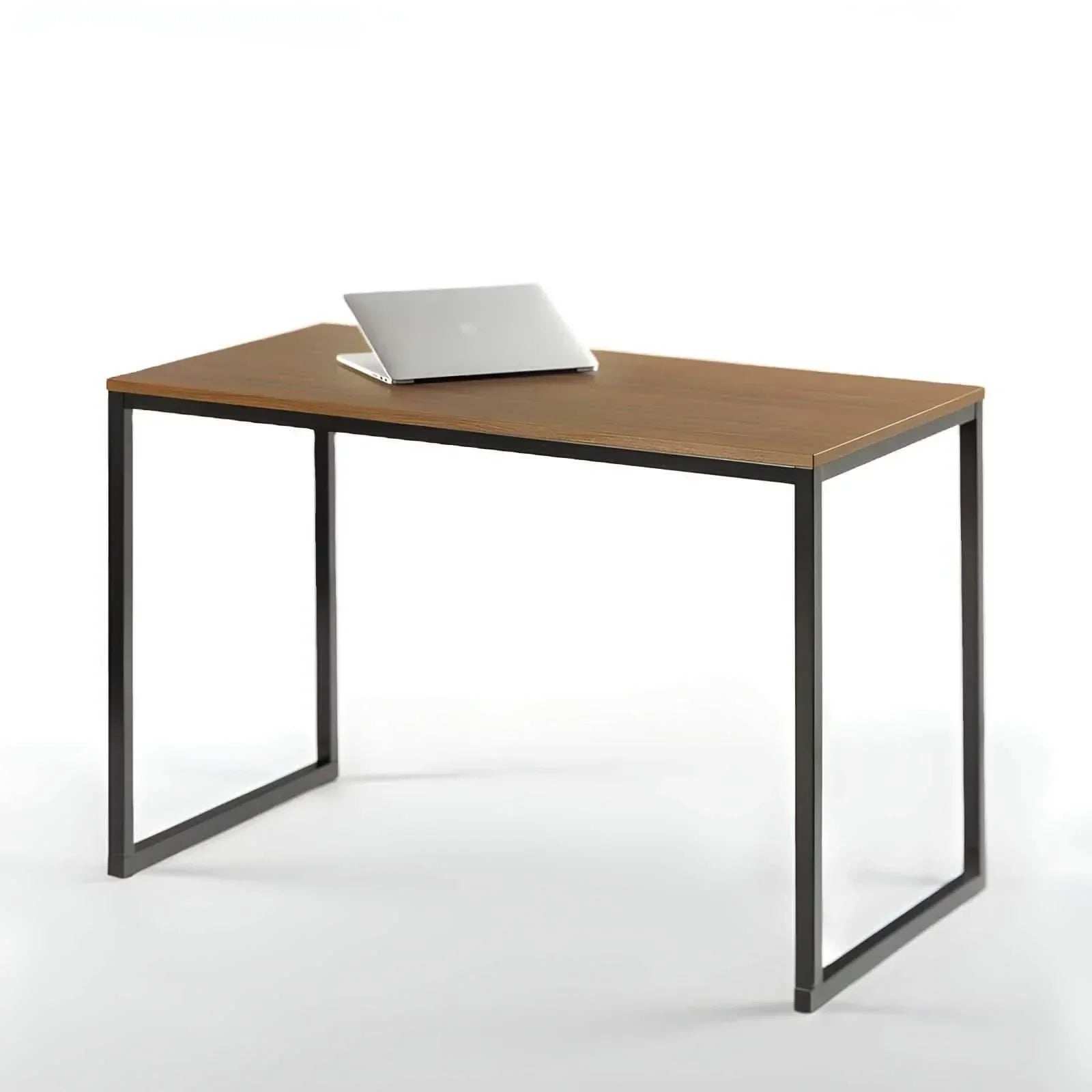 مكتب لون اسود وبني فاتح 60*120*75 سم - ROW18 Iron Wood