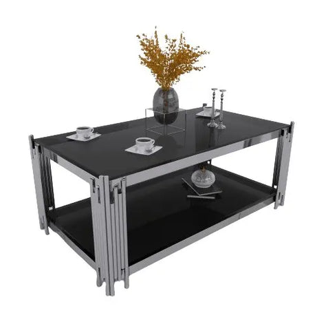 ترابيزة قهوة معدن فضي 60*120*45 سم - RAX11 - Homix