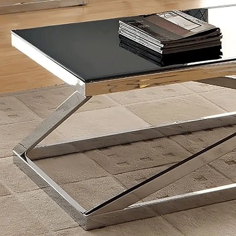 ترابيزة قهوة بسطح زجاج 60*120*45 سم - RAX13 - Homix