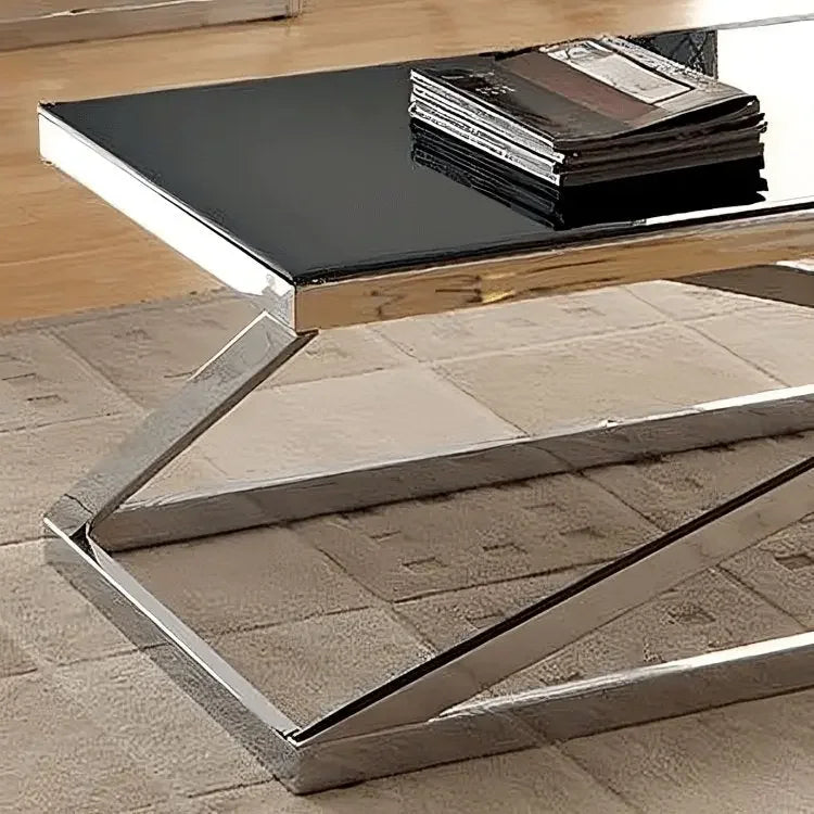 ترابيزة قهوة بسطح زجاج 60*120*45 سم - RAX13 - Homix