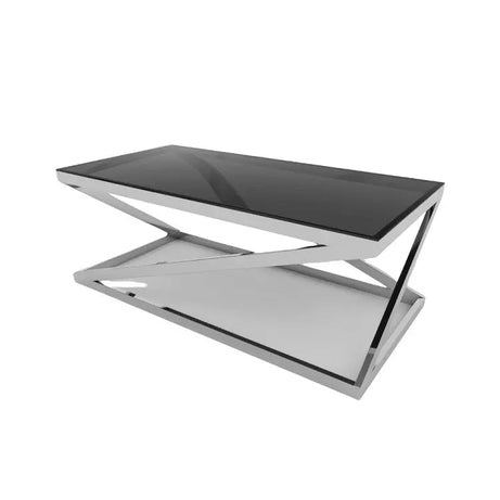 ترابيزة قهوة بسطح زجاج 60*120*45 سم - RAX13 - Homix