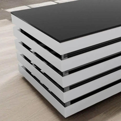 ترابيزة قهوة بسطح زجاجي 60*120*45 سم - RAX14 - Homix