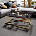 ترابيزة قهوة بسطح زجاج 60*120*45 سم - RAX36 - Homix