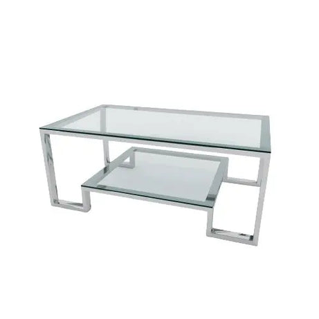 ترابيزة قهوة بسطح زجاجي 60*120*45 سم - RAX4 - Homix