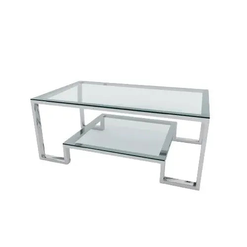 ترابيزة قهوة بسطح زجاجي 60*120*45 سم - RAX4 - Homix