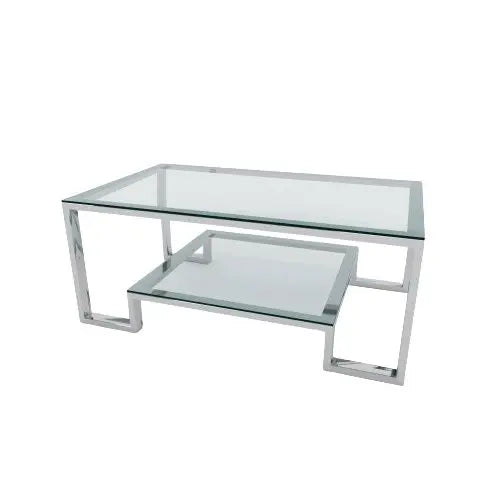 ترابيزة قهوة بسطح زجاجي 60*120*45 سم - RAX4 - Homix