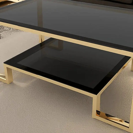 ترابيزة قهوة بسطح زجاجي 60*120*45 سم - RAX6 - Homix