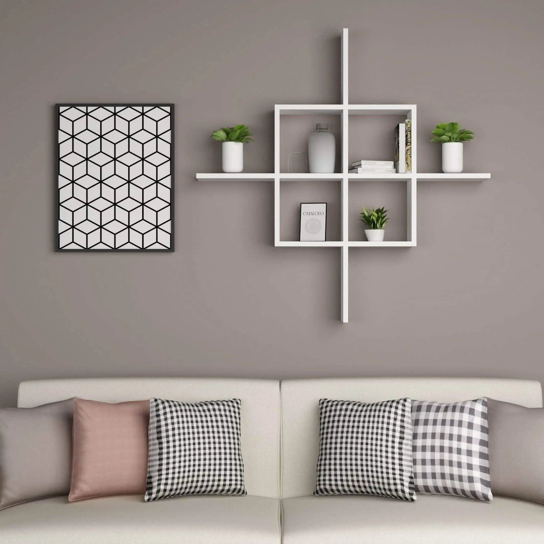 وحدة أرفف ام دي اف، 60*15*60 سم